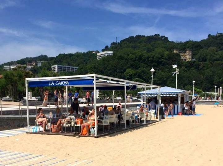 La Carpa es el chiringutio por excelencia de San Sebastián. Foto: La Carp.