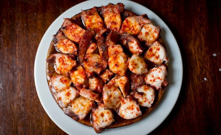 Bar Chinto (Porto do Son, A Coruña): ración de pulpo a la gallega