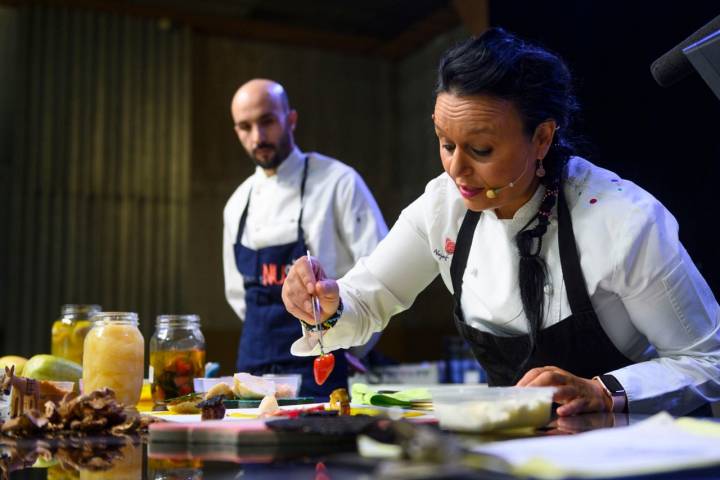 Najat Kaanache fue una de las chefs que protagonizaron el congreso cántabro.