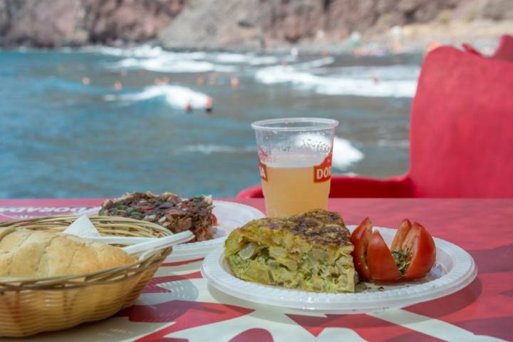 'Kiosco Kraken' (Playa de Las Gaviotas): tapas