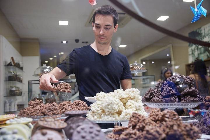 El local es un auténtico paraíso del chocolate.