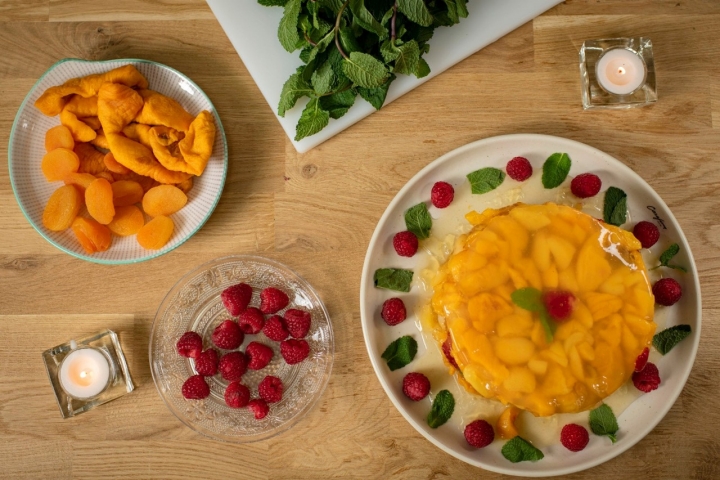 Gelatina frutas