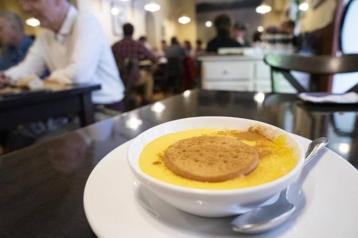 Natillas con galleta