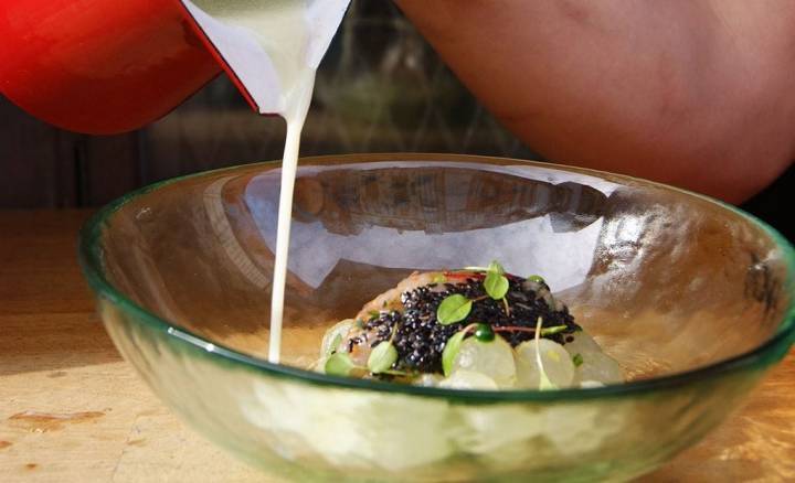 Sopa fría de limoncelo y melón de Miguel Ángel Rodríguez.