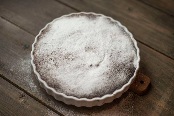 Tarta Soufflé de chocolate.