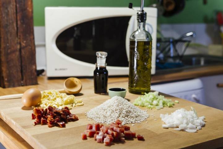 Jamón y chorizo para la morisqueta.