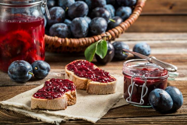 Una confitura de ciruela, una fruta que tradicionalmente se ha conservado.