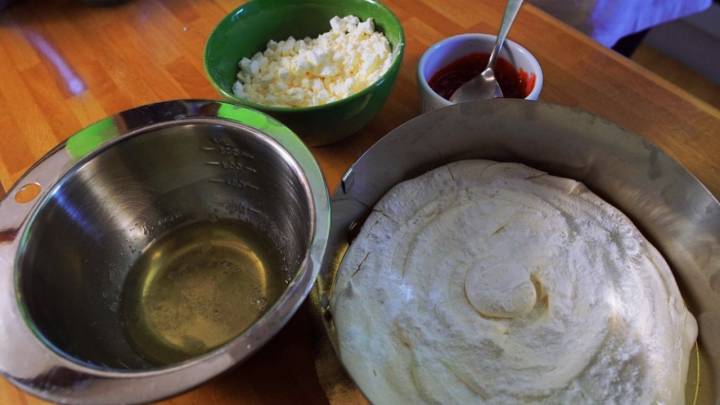 Tarta merengada de sorbete de fruta (ingredientes)