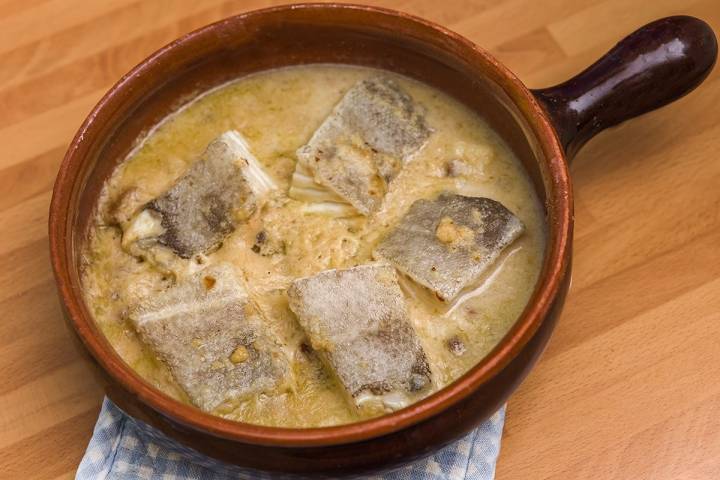 Bacalao en cazuela de Pla de Bages.