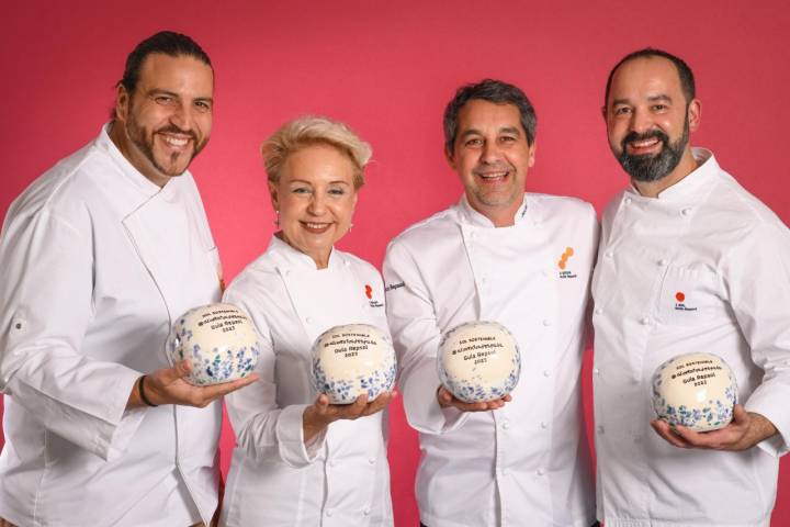 Xanty Elías ('Finca Alfoliz'), Susi Díaz ('La Finca'), Javier Olleros ('Culler de Pau') y Samuel Moreno ('Molino de Alcuneza').