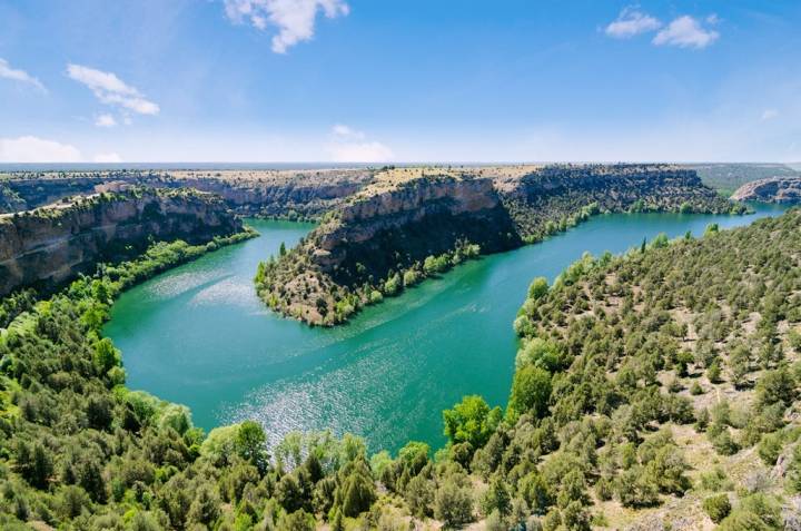 Las Hoces del Duratón entre las localidades de Sepúlveda y Burgomillodo. Foto: Shutterstock.