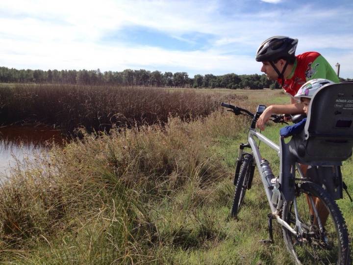 En este humedal los niños se apasionarán con la ornitología. Foto: Pekebikers.