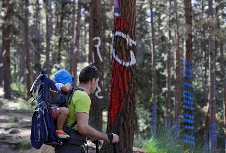 El recorrido es fácil de realizar, incluso con niños muy pequeños.