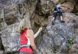 Escalada en la sierra de Guadarrama.