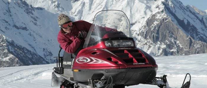 Pista de motos de nieve.