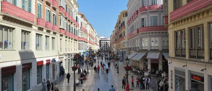 Calle Larios. Foto: Área de Turismo del Ayuntamiento de Málaga.