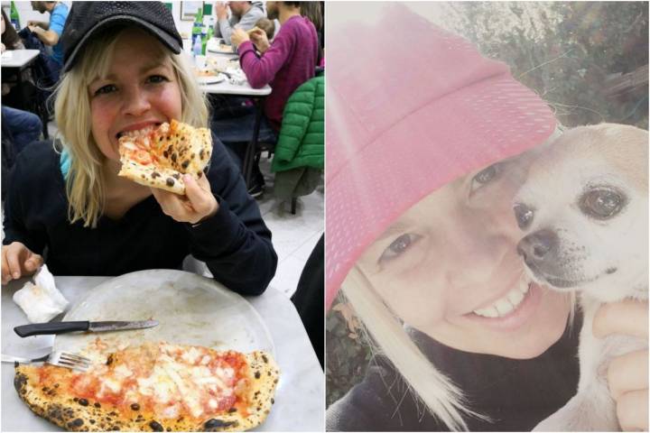 Dos pasiones, la comida italiana y los animales. Fotos: Instagram.