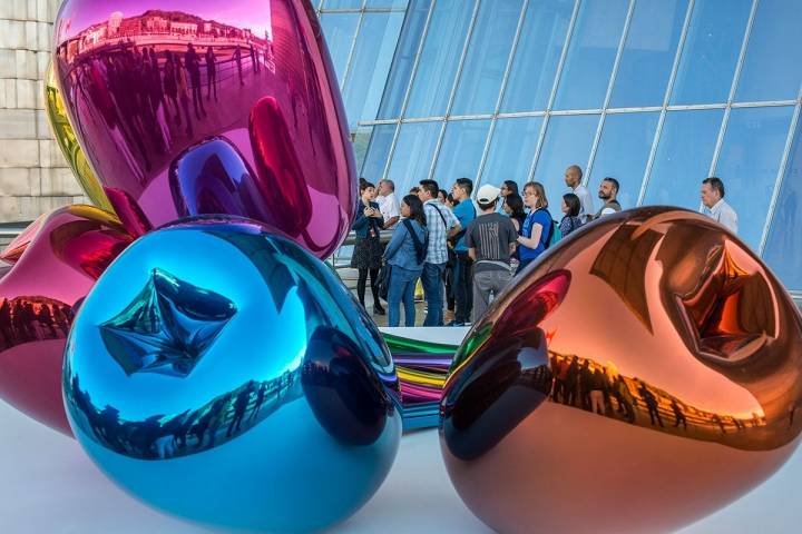 Los coloridos Tulipantes, de Jeff Koons.