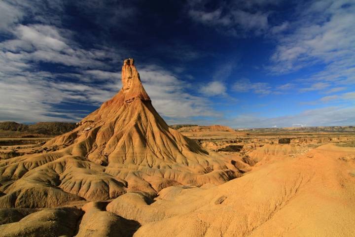 No es la luna, son las Bárdenas Reales. Foto: Shutterstock.