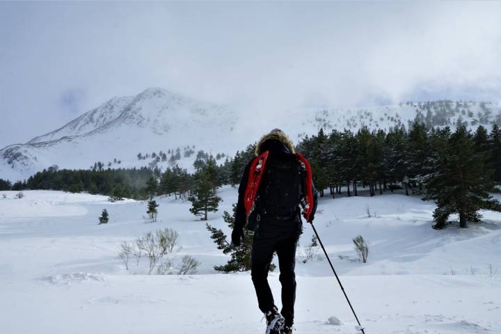 Asturias en invierno. Paseo con raquetas por el puerto de las Señales (León)