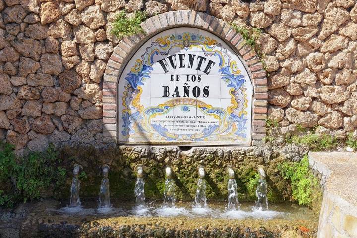 Fuente de los Baños en Montanejos, Comunidad Valenciana.