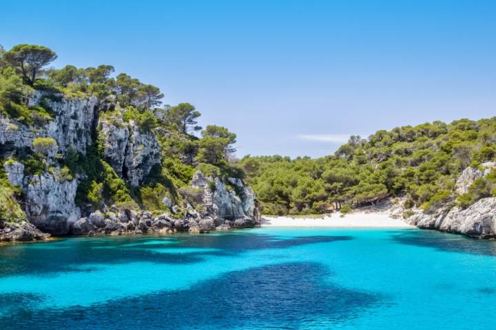 Una cala íntima y paradisiaca. Foto: Shutterstock.