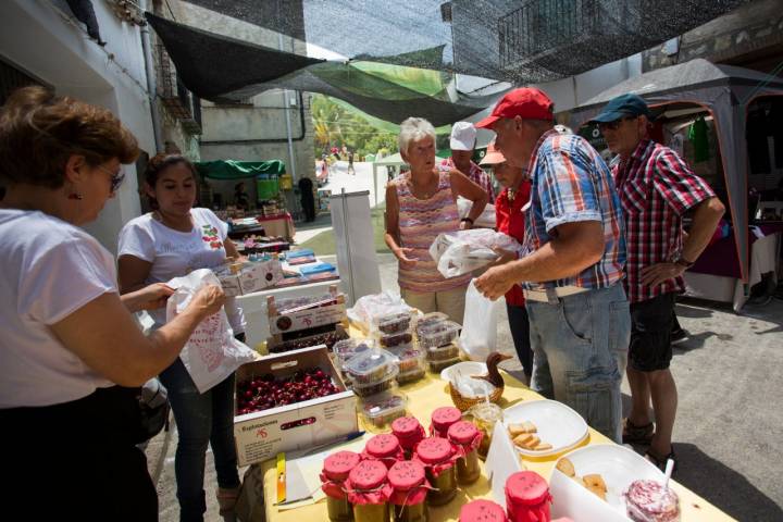 Feria del Cerezo en La Carroja, Valle de la Gallinera, Valencia.