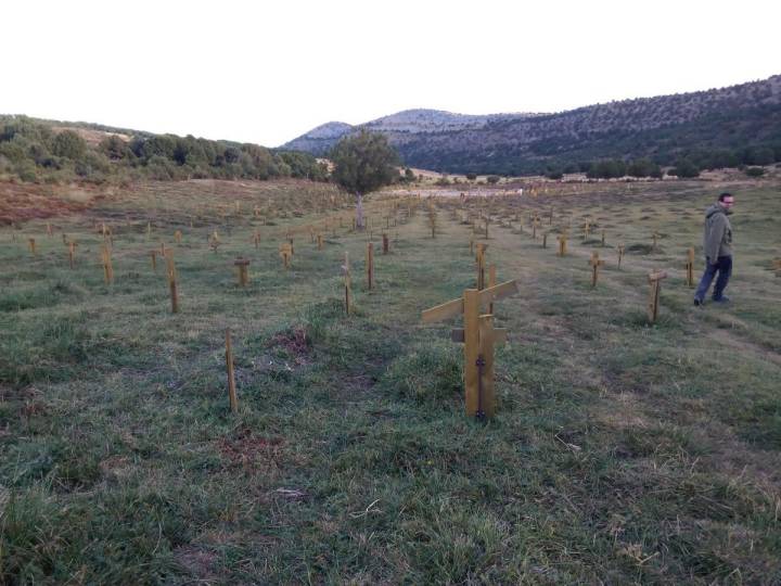 El cementerio de Sad Hill en la actualidad.