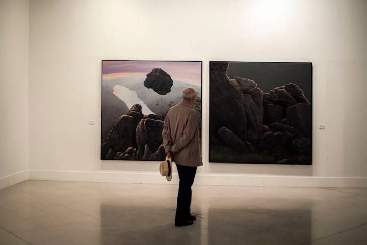 Sala interior del MEIAC, uno de los museos más interesantes de Badajoz.