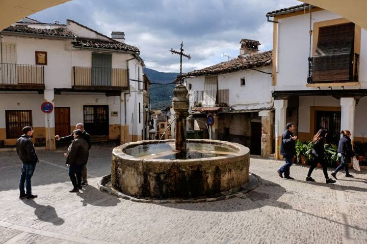 Fuente de los Tres Chorros de Puebla de Guadalupe (Cáceres).