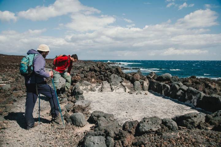 Las salinas de donde se extraía la sal para guardar los alimentos.