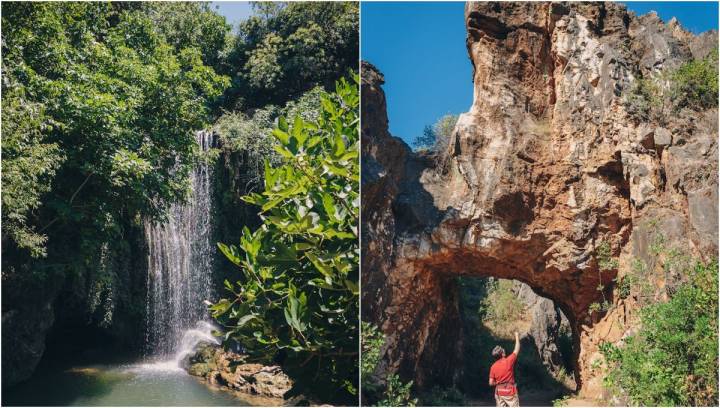 El parque natural ofrece todo tipo de paisajes y monumentos naturales.