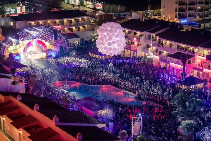 Actuación de David Guetta en el hotel Ushuaïa. Foto: Ushuaïa.